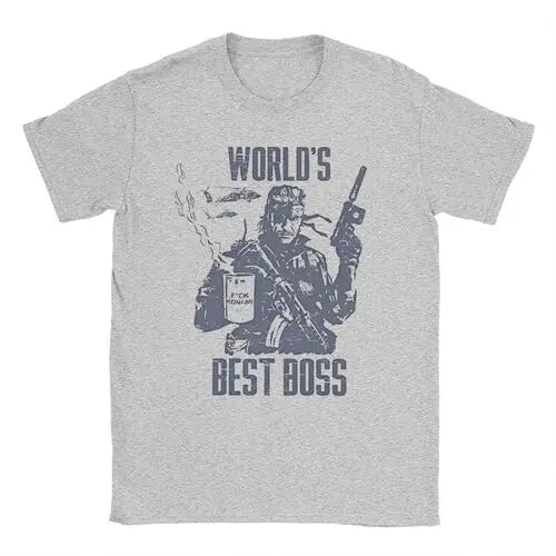 Men Women MGS1 Solid Snake Game T Shirt Metal Gear Cotton Tops Funny Short Sleeve O Neck Tees Classic T-Shirts