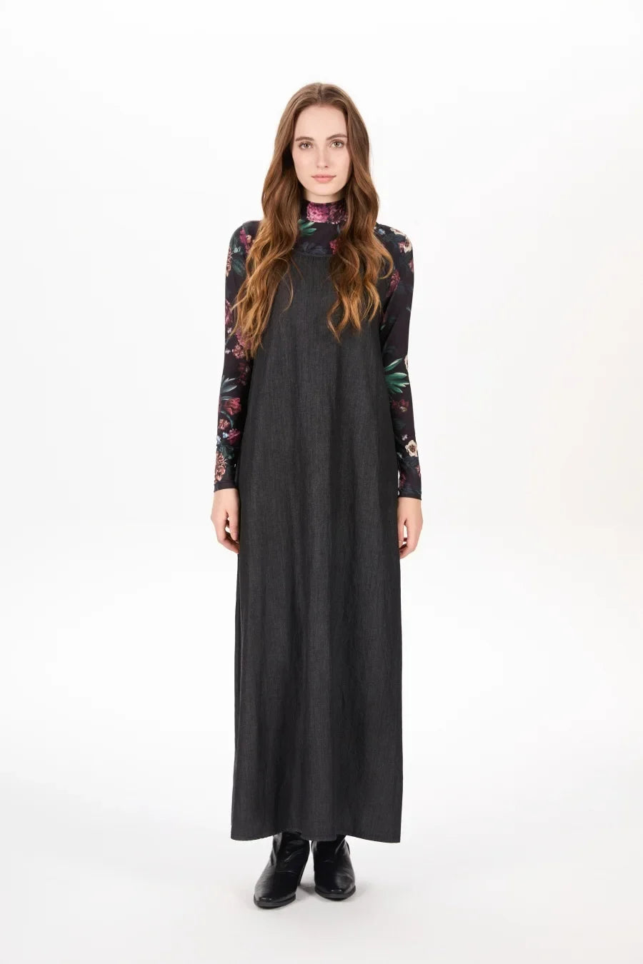 AS AW25 Denim set loose Shirt + slip dress Aline adjustable dress