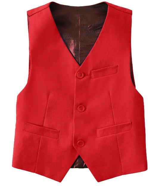 Boys Suit Vest Casual College Party Wedding Kids Vest Size 4-16Y