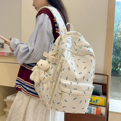 Cute Backpack Girls Fashion School Bag Large Capacity Student School Bag