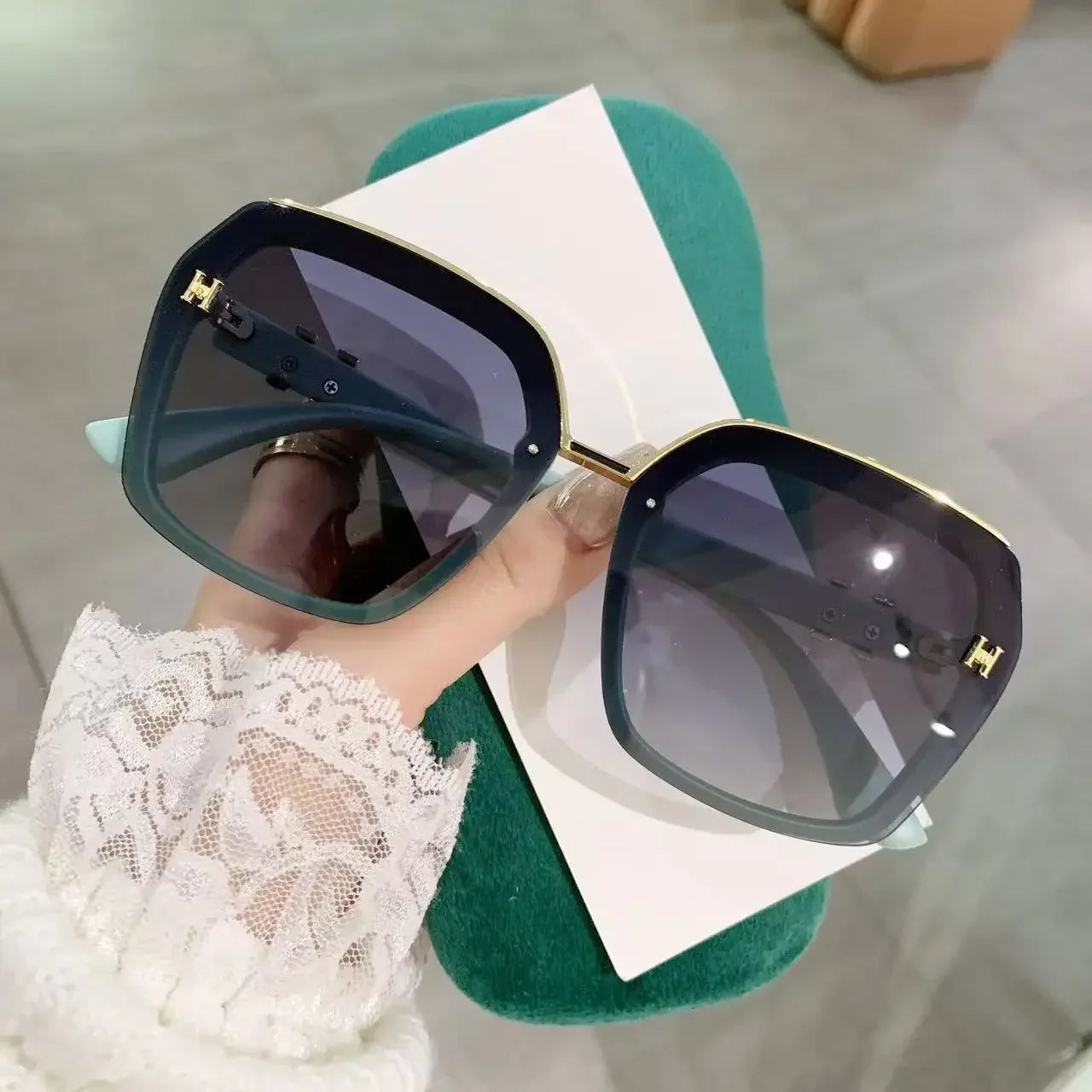 2025 New Sunglasses Women Colorful Polarized Anti-ultraviolet Sun Glasses Ladies Square Luxury Eyewears Oculos De Sol UV400