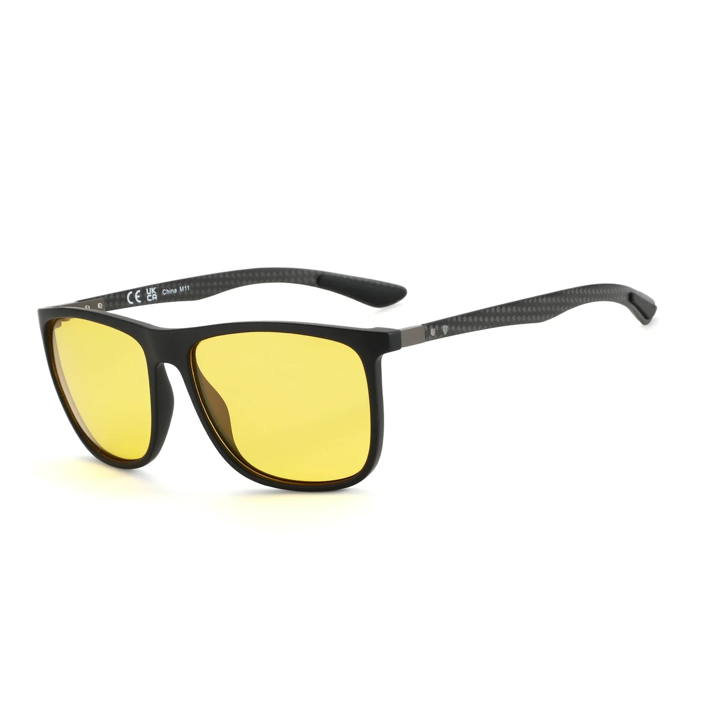 Carbon Fiber Prescription Sunglasses Square Polarized Optical Sun Glasses Shade for Driving Fishing Golf Sport