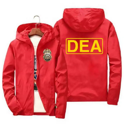 DEA High Quality Men's Thin Coat 2024 Spring Autumn Men's Casual Outerwear Printed Jacket Windbreaker Coat