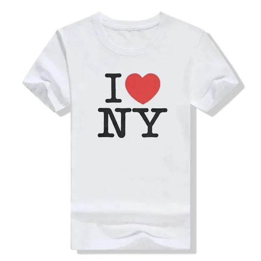 I love New York T-shirt I love New York slogan letter print street style