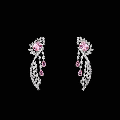 2025 Popular 4-piece Bridal Zirconia Full Set Women's Party Jewelry, Luxury Dubai Nigeria CZ Luxury Crystal Wedding Necklace Set