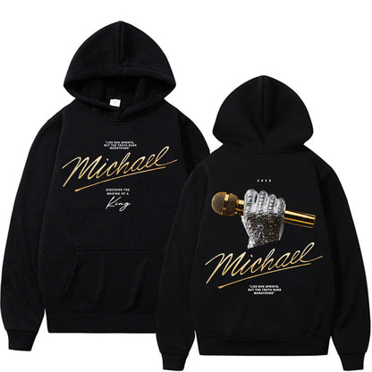 Michael Jackson King of Pop 2026 Movie Hoodies Men Women Fashion Retro High Street Sweatshirts Casual Cozy Long Sleeve Pullovers