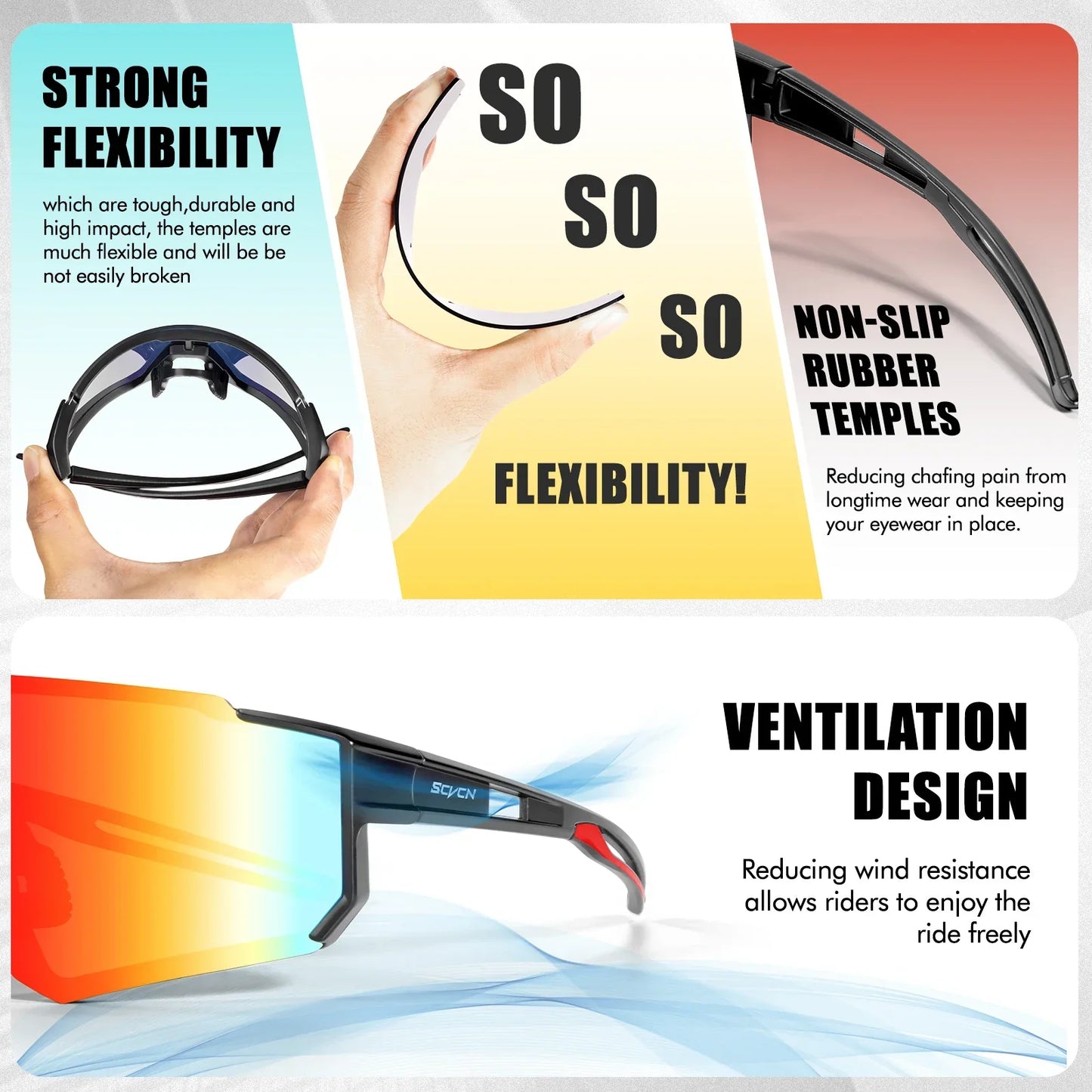 Snow Sunglasses Hiking Eyewear Outdoor Cycling for Women Men MTB Bike Glasses Sports Mountain Cycling UV400 Skiing Goggles