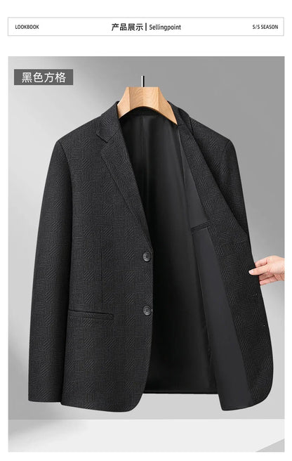 10 Colors Men's Casual Blazer 2026 Spring New Comfortable Single Breasted Suit Jacket for Men