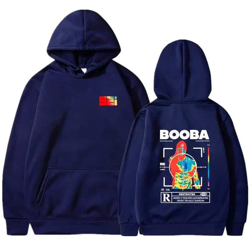 B2O Hoodies Men's Stylish Printed Long Sleeve Sweatshirts Women's Casual Harajuku Street Style Sweatshirts Pullovers Sudaderas