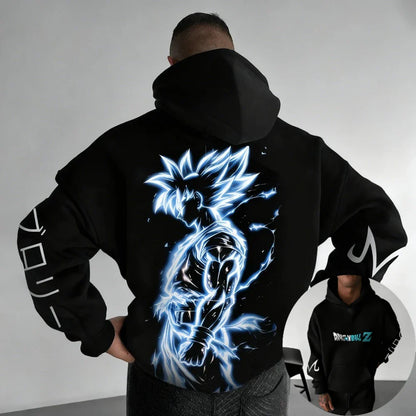 DRAGON BALL Men's Hoodie Sweatshirt Son Goku Anime Spring Autumn and Winter Boys Casual Long-sleeved Parent-child Outfit