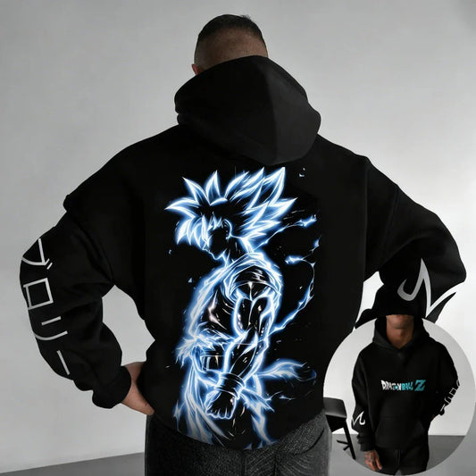 DRAGON BALL Men's Hoodie Sweatshirt Son Goku Anime Spring Autumn and Winter Boys Casual Long-sleeved Parent-child Outfit