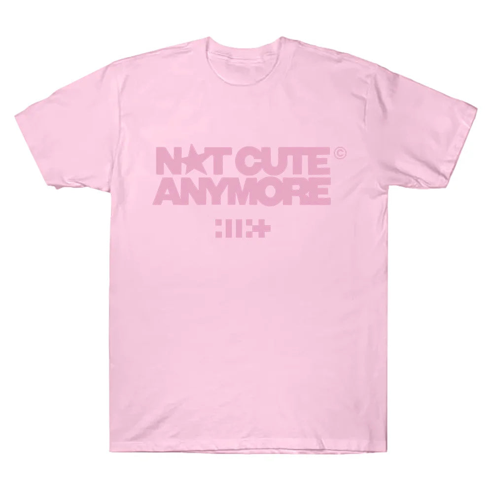 ILLIT Not Cute Anymore Album T Shirts ILLIT Girl Band T-shirt Korean Fashion Summer Women Men Fashion Harajuku Kawaii T-shirt