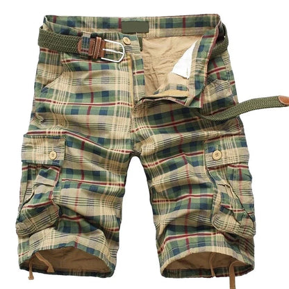 Men Camo Shorts for Men Classic Relaxed Fit Cargo Shorts Multi Pocket Outdoor Hiking Shorts