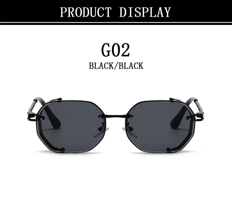 Steampunk Sunglasses For Men Punk Retro Sunglasses Women Trendy Vintage Fashion GlassesLuxe Gafas De Sol Hombre Zonnebril Heren