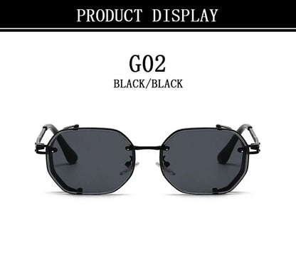 Steampunk Sunglasses For Men Punk Retro Sunglasses Women Trendy Vintage Fashion GlassesLuxe Gafas De Sol Hombre Zonnebril Heren
