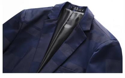 2026 New Men Business Social Suit Jacket Summer Male Single Breasted Thin Dress Male Jacquard Blazers Coats