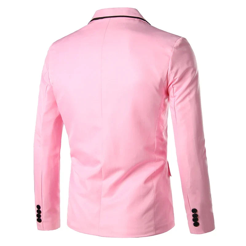 Man Party Dresses Leather Dress Coats Suits Blazer Clothing Men's Solid Color Suit Coat Mens Blazers