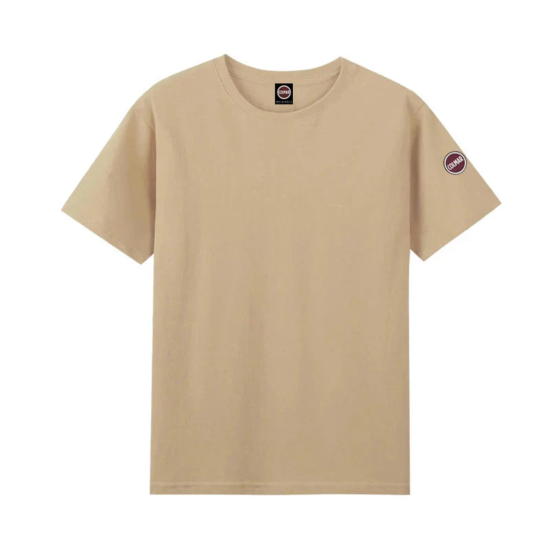 Europe Summer High Quality Tops 100%Cotton Men Women T-shirt Embroidery Logo Couple Casual Loose O-Neck Short Sleeve Tees
