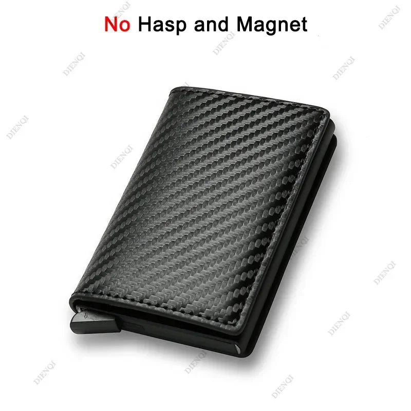 Top Quality Wallets Men Money Bag Mini Purse Male Vintage Brown Leather Rfid Card Holder Wallet Small Smart Wallet Pocket Walet