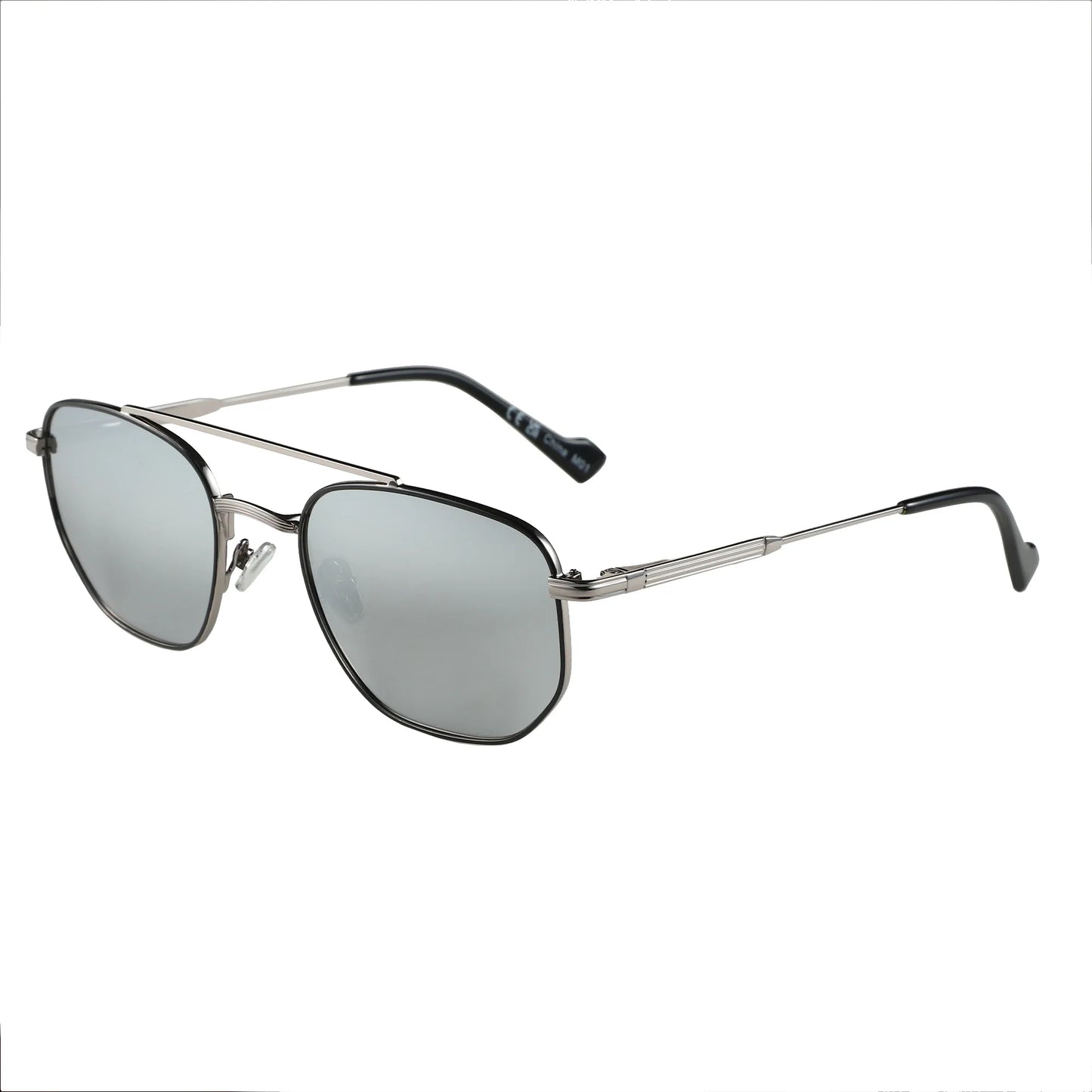 Fashion Uv400 Protect Sunglasses Men Women Trendy Double Bridge Pilot Polarized Sun Glasses Goggles Shades