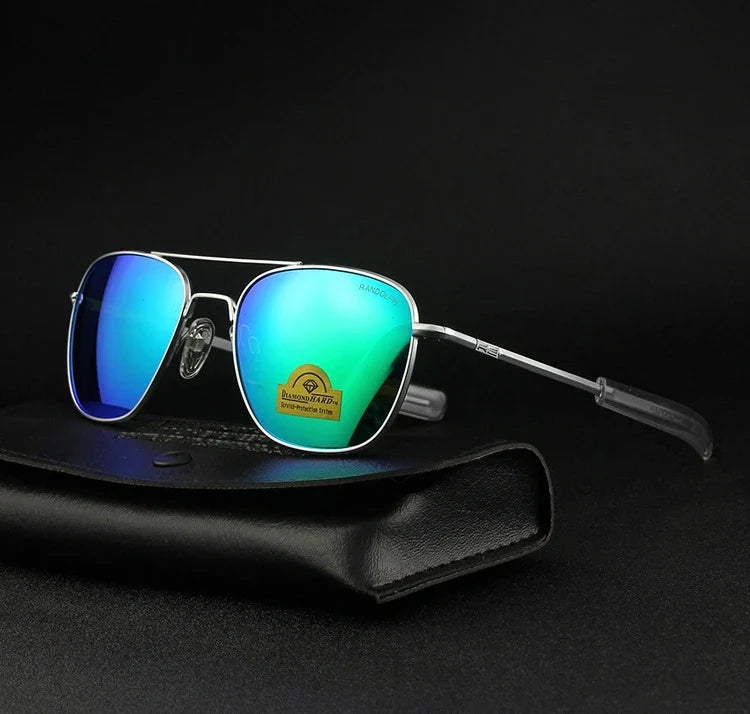 RE Pilot Sunglasses Men Top Quality Brand Designer AGX Tempered Glass Lens AO Sun Glasses Male
