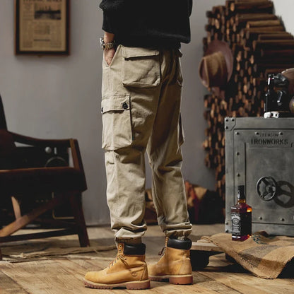 Joggers Cargo Pants Mens Casual Hip Hop Multi-Pocket Male Trousers Sweatpants Streetwear Techwear Tactical Khaki Pants BLW9106