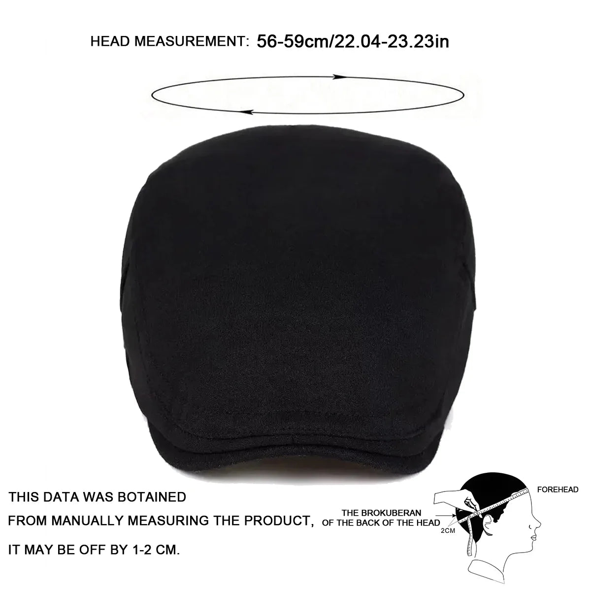 Men Solid Color Newsboy Caps British Painters Hats Spring Autumn Berets Adjustable Flat Cap