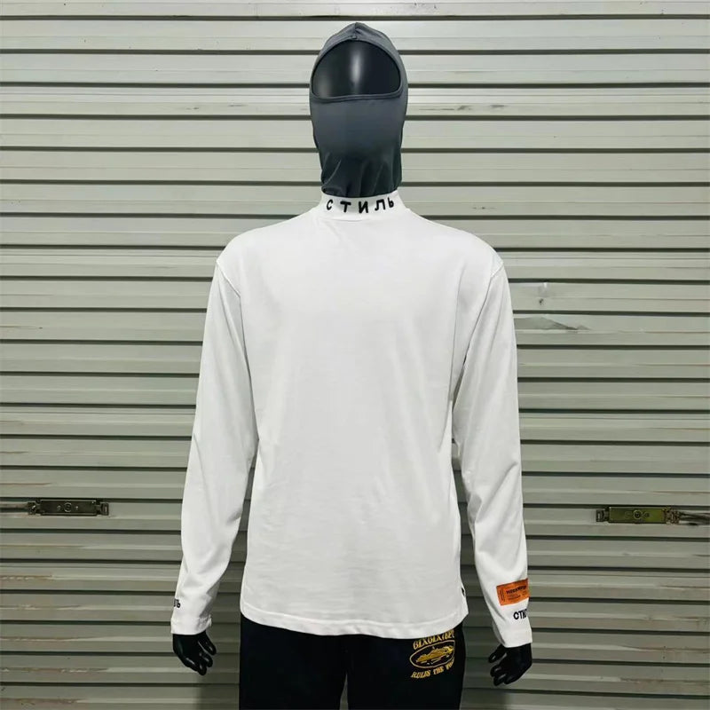 Black White Classic Letters Embroidery T-Shirt Men Women Simple Oversized Best Quality T Shirt Tops Casual Fashion Tees