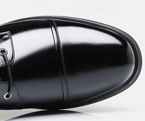 Round Toe Lace Up Business Social Shoe for Men Casual High Quality Fashion 2025 Style New Spring Autumn Dress Loafers Shoes Man