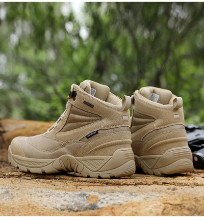 Men's Boot Combat Mens Ankle Boot Tactical Boot Male Shoes Work Safety Shoes Motocycle Boots Men Outdoor Hiking Shoes