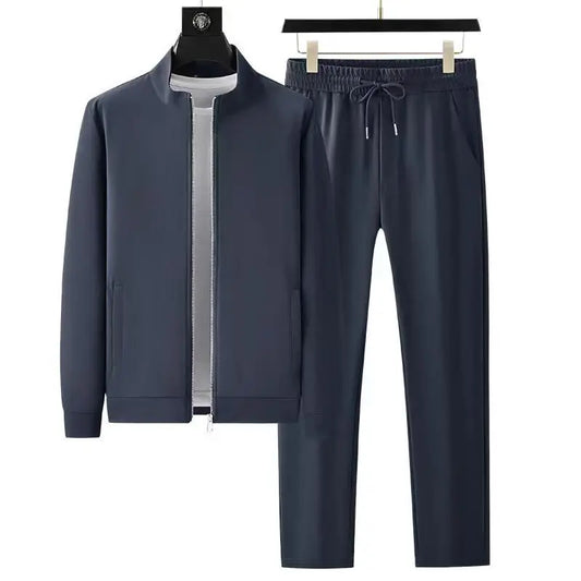 (jackets + trousers) 2025 spring fashion men jackets Man coats long sleeve men's casual jackets men A set of clothes size M-4XL