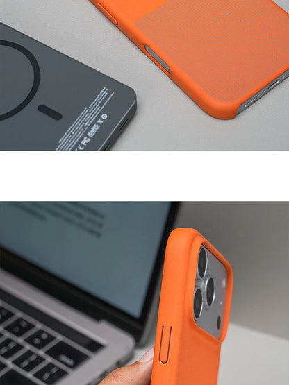 Stylish Bare-feel Sandstone Anti-Slip Magnetic Phone Case For IPhone 17Pro Max 16 15 For MagSafe Charge Beat PC Hard Cover Funda