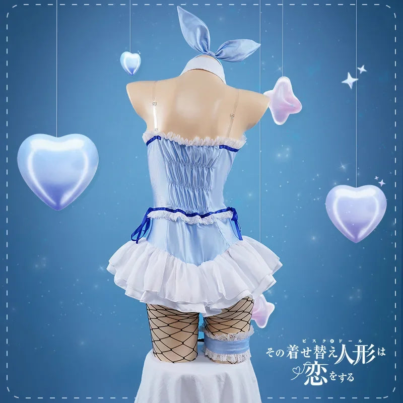 Anime New Kitagawa Marin Blue Bunny Girl My Dress-Up Darling Marin Kitagawa Bunny Girl Cosplay Costumes Role Play Cosplay Outfit