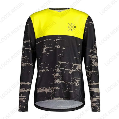 Men's Motorcycle Lrga Jersey MTB BMX Mountain Bike T-Shirt Long Sleeve Downhill Loose Rider Jersey MX Endurance Race Clothing