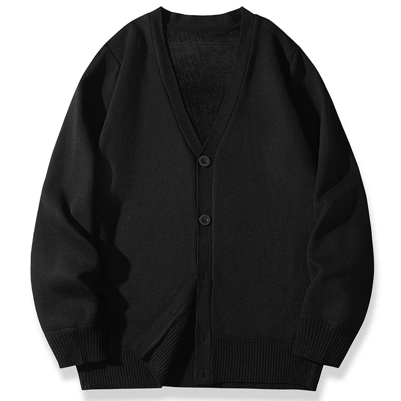 2026 New Men's Casual Long Sleeved Velvet Sweater Cardigan Knitted Jacket Top Autumn and Winter Fashionable Versatile Jacket