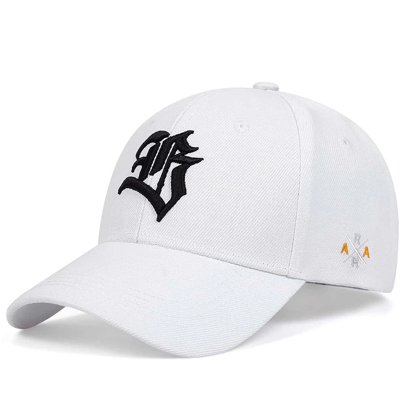Unisex Gothic Letter Geometric Embroidery Baseball Caps Spring and Autumn Outdoor Adjustable Casual Hats Sunscreen Hat