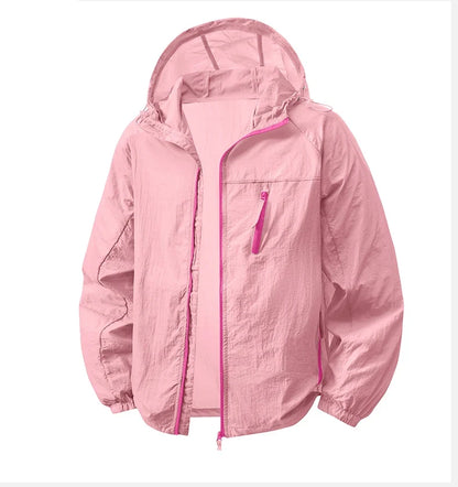 Women's Men's Sun Protective Jackets Camping Mountaineering Hiking Outdoor Sports Windbreaker Summer Lightweight Coat