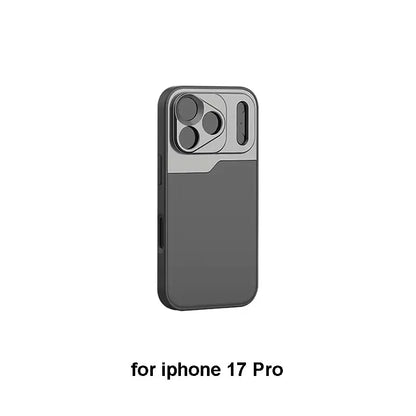 Mini Vlog 17MM Thread Lens Mount Phone Case for iPhone 17 Pro Max Air Protective Cover Anamorphic Macro Wide Angle Lens Mount