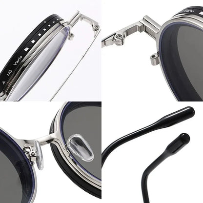 High Quality Magnetic Clip ND9 Rotating Adjustable Dimming Polarized Sunglasses Prescription Available Fishing Shades UV400