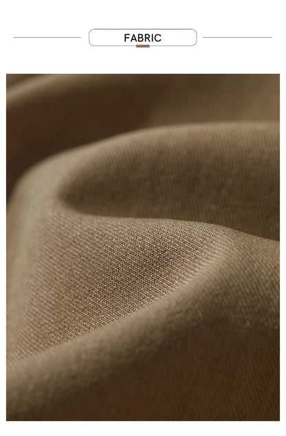 Minimalist Autumn New Commuter Asymmetrical Oblique Placket Split Skirt Non Ironing Anti Wrinkle A Shape Skirt 12551003