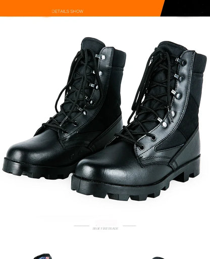 Male Outdoor Training Combat Hunting Boots Spring Autumn Men Jungle Hiking Sports Climbing Camping Breathable Camo Desert Shoes