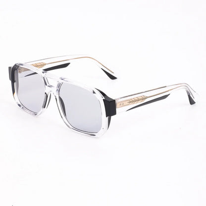 2026 New Fashion Thick Large Frame Man Sunglasses High Quality Handmade Acetate Retro UV400 Protection Goggles Women Sun Glasses