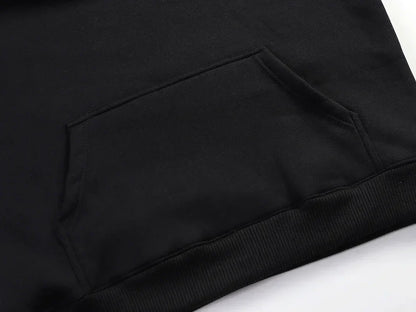Men'S Tokyo Racing Graphic Hoodie Stylish Black Pullover with Orange Sports Car Design Loose Fit Long Sleeve Casual Streetwear