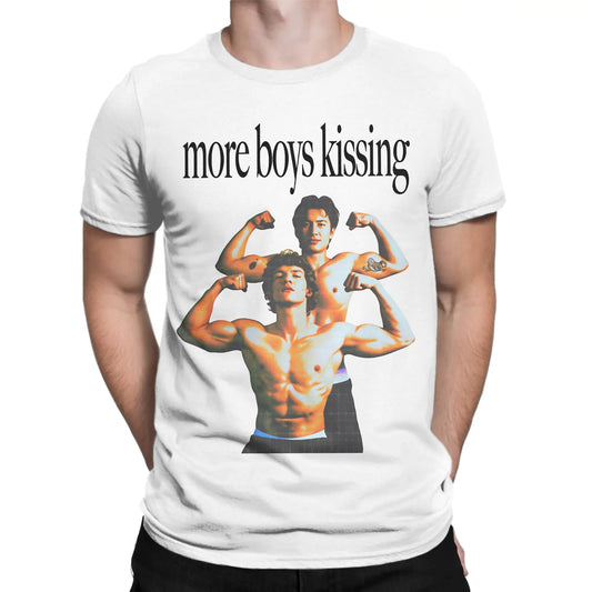 Mens T Shirt More Boy Kissing T-Shirts Hip Hop Heated Rivalry Beach Tee Shirt Y2K Basic Print Cotton Clothes Gift Idea