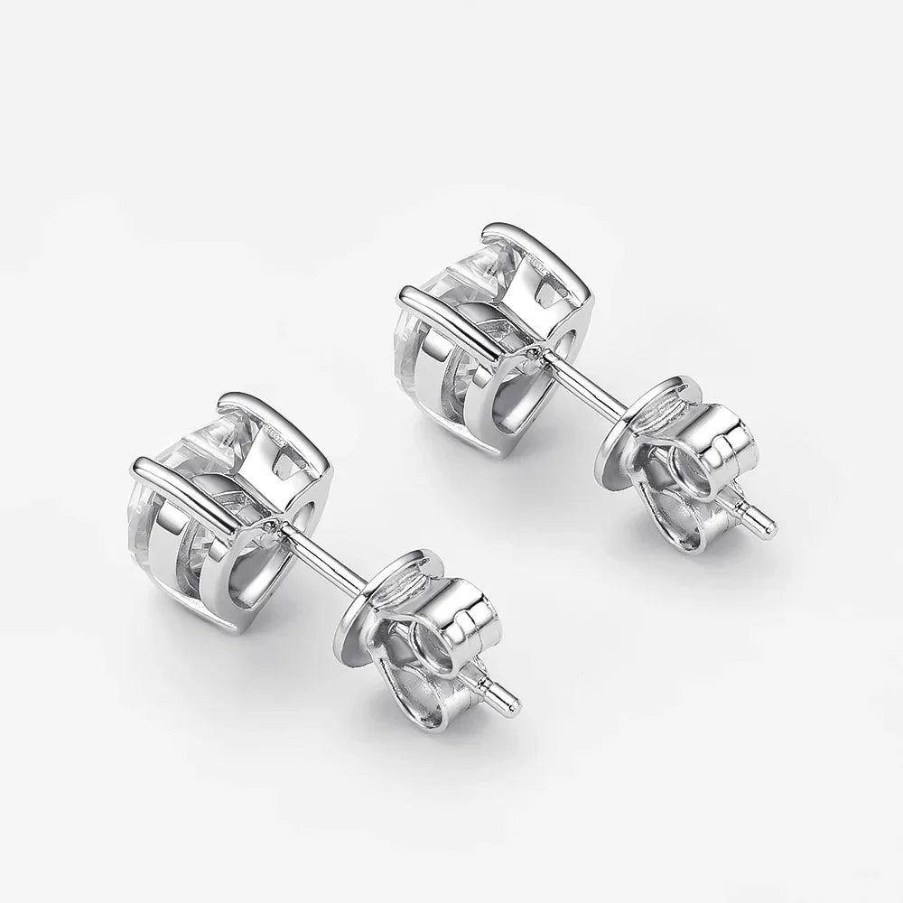 Luxury 4CT 10*10mm Heart Cut D Color Moissanite Pendant Necklace for Women S925 Silver Pass Diamond Test Chain Necklaces