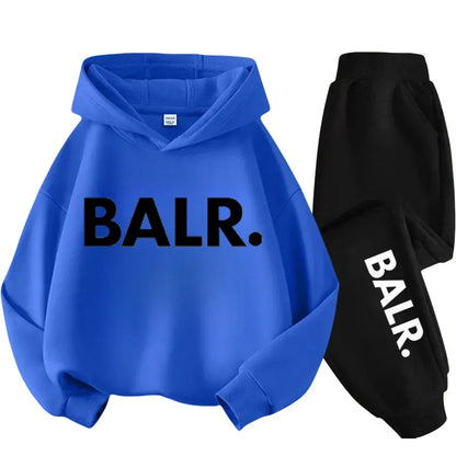 Children Hoodie Set Autumn Winter New York USA Letter Graphic Sweatshirt Pant Suit Baby Boy Girl Kid Sport Two Pieces Tracksuit