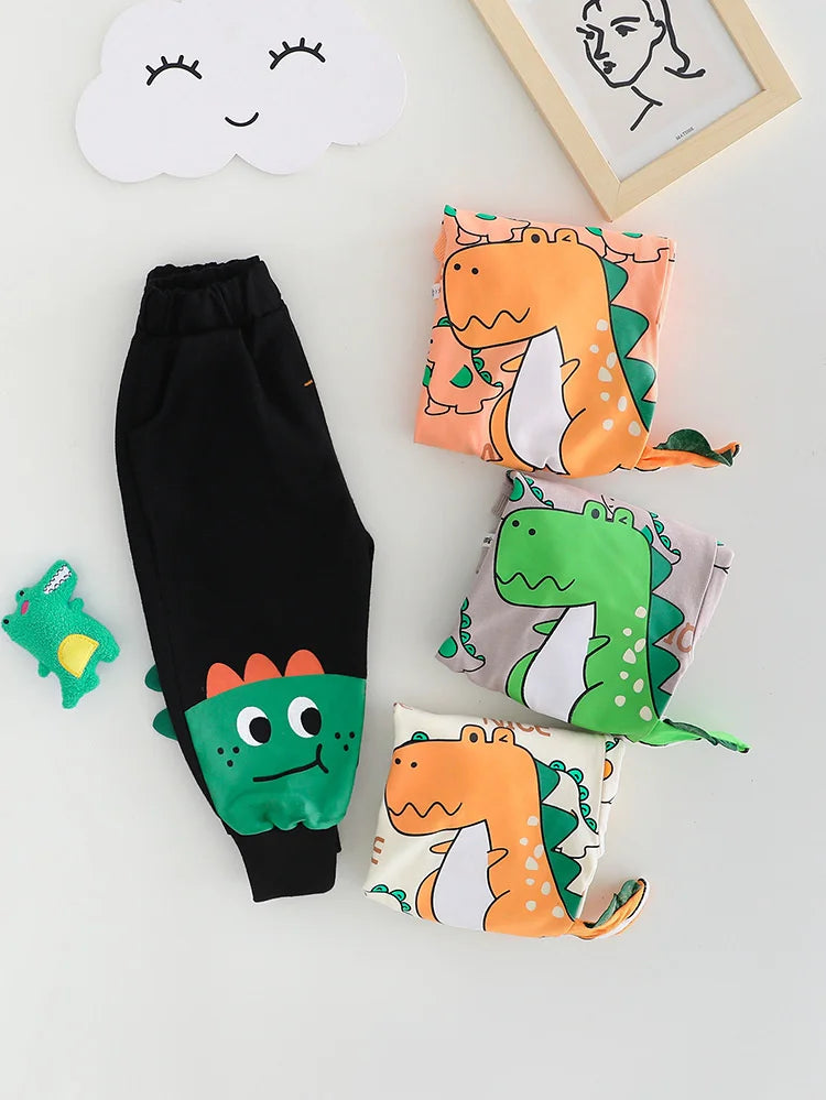 New Spring Autumn Baby Girl Clothes Boys Outfits Children Cartoon T-Shirt Pants 2Pcs/Sets Toddler Casual Costume Kids Tracksuits