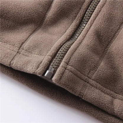 Thickened Double - Sided Polar Fleece Jacket for Men | Autumn/Winter Warm Casual Loose Fit Big Size Coat