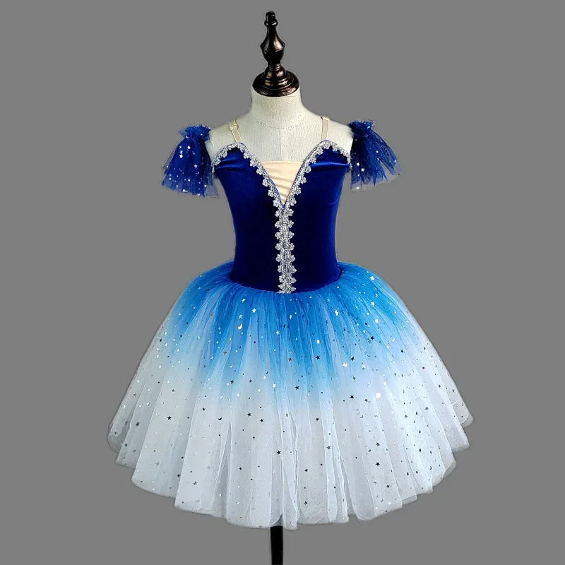 Girl Ballet Dress Dance Costumes Kids Outfit Vestidos Performance Party Baby Clothing Summer Girls Dresses Tutu Children's Day