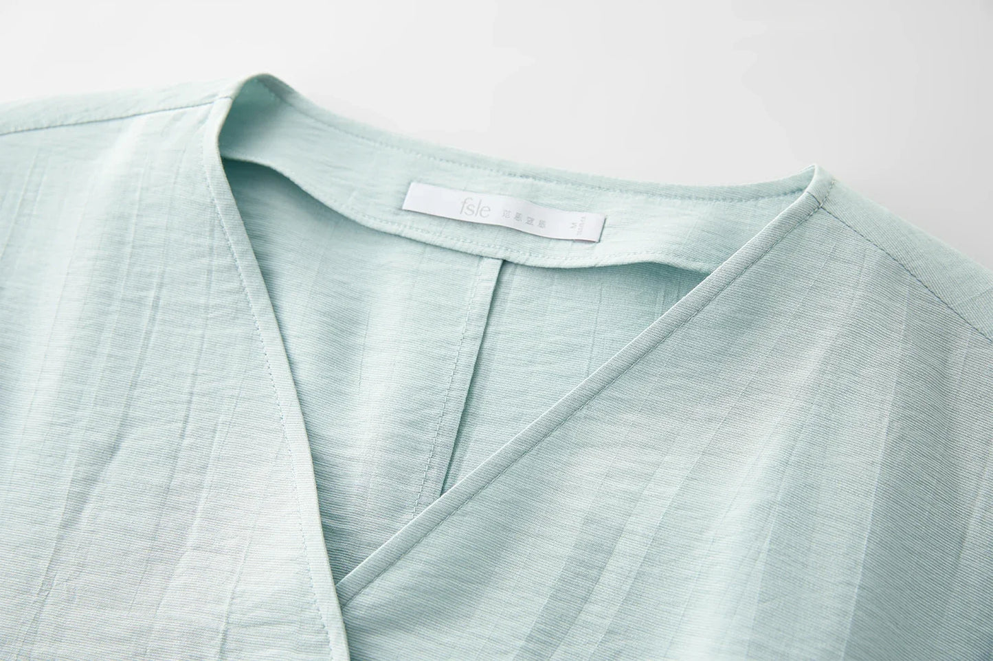 V-Neck Relaxed Casual Design Women's Short Sleeve Linen Shirt - 2025 Summer New Arrival Shirts For Women 25FS12418